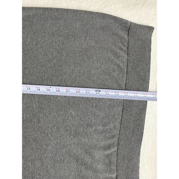 Lands' End Men's Gray Supima Cotton V-Neck Sweater Vest - Picture 7 of 7